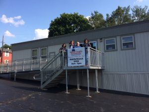 Sharon Employees in front of Mobile Branch